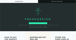 Desktop Screenshot of freakdesign.com.au