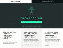 Tablet Screenshot of freakdesign.com.au